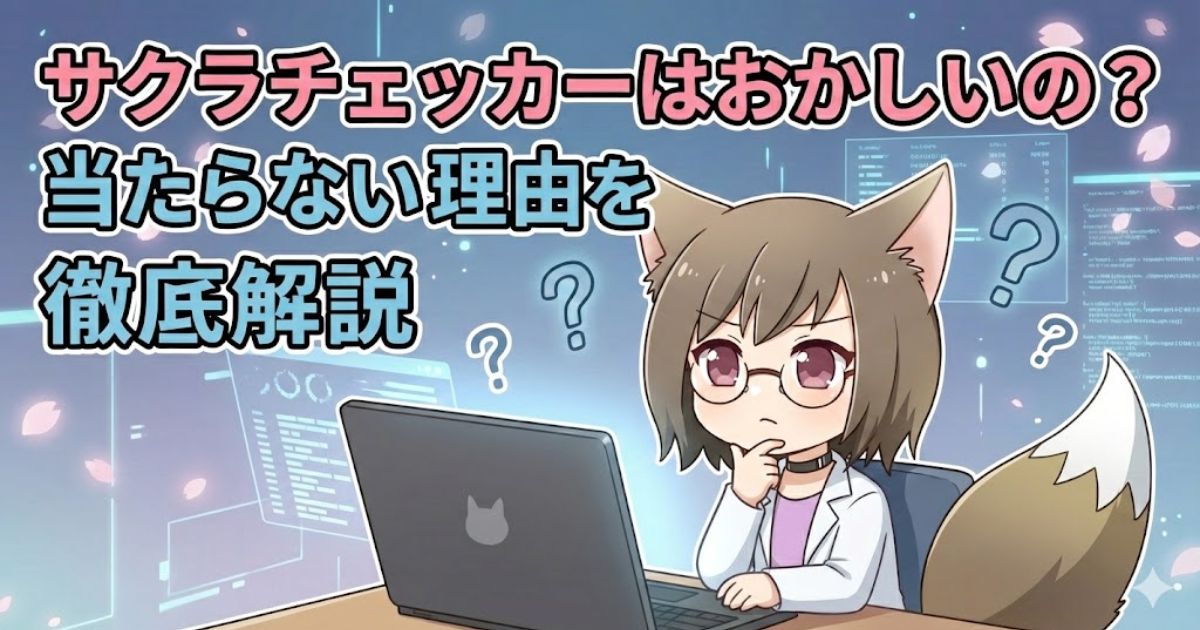 サクラチェッカーを使っている女性