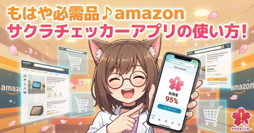 amazonでサクラチェッカーアプリの使い方