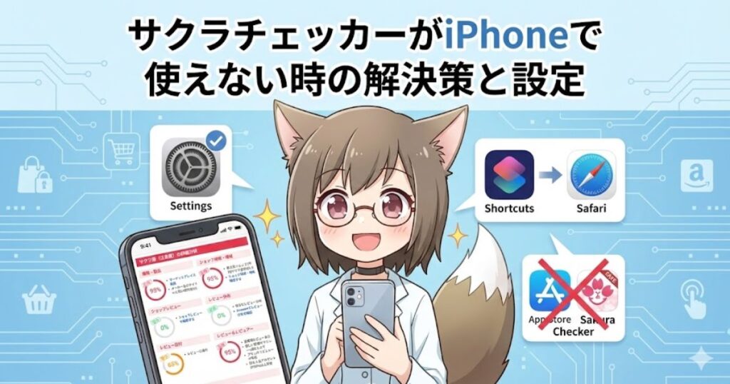 サクラチェッカーがiphoneで使えないときの対処方法