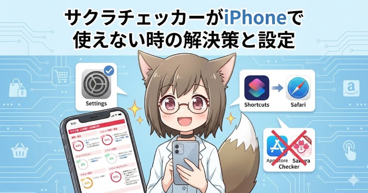 サクラチェッカーがiphoneで使えないときの対処方法