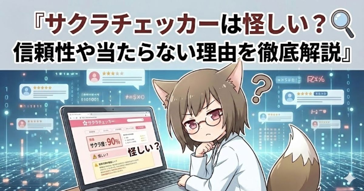 サクラチェッカーは怪しいのか？解説している女性